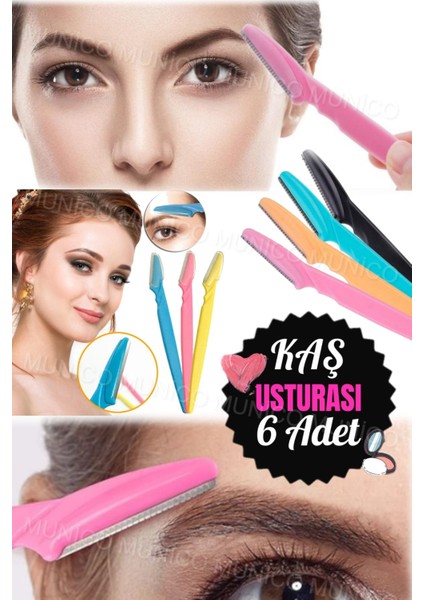 6'lı Kaş ve Vücut Usturası, Kadınlar Için Profesyonel ve Taşınabilir