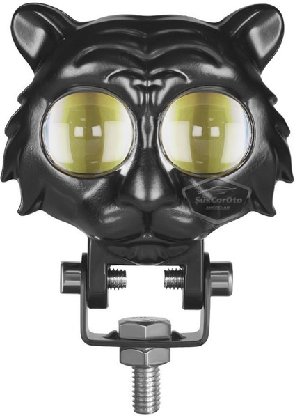 Kedi Göz Sis Farı Çift Renk Sarı-Beyaz 9-60V Araç Motosiklet Off Road LED Lamba Delici Yayıcı Projektör 50W Metal Arazi Çalışma Lambası 1 Adet ONG44