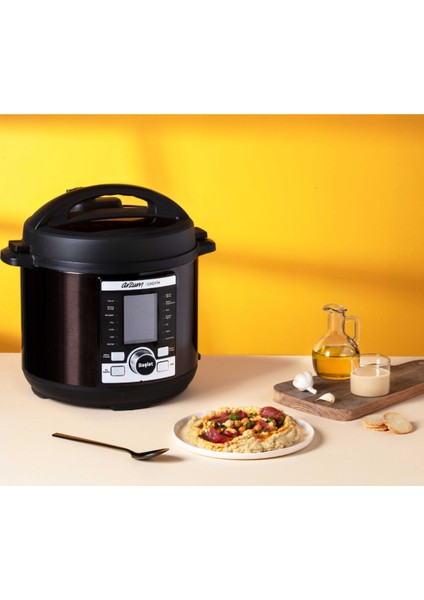 Çok Amaçlı Basınçlı Pişirici 6l, 14 Fonksiyon, Siyah Renk fırsatları