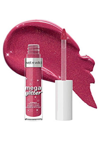 Mega Glitter Shimmer Likit Ruj -Pink Future