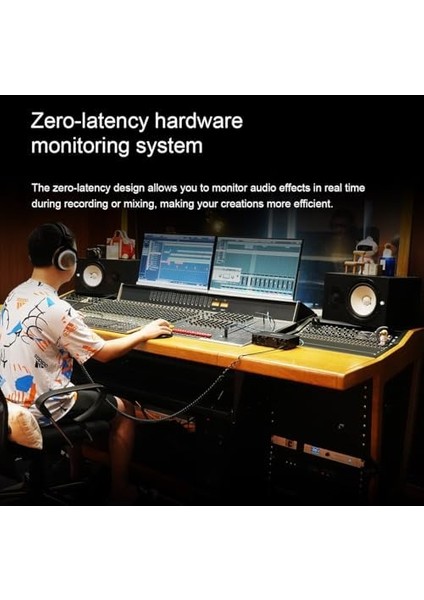 Professional E2X2 | Yüksek Kalite Usb-C Ses Kartı: 2-Giriş/2-Çıkış 24BIT/192KHZ, 8...600OHM Arası Kulaklıklara Kadar Kullanılabilir. (Pc/mac) fiyatları