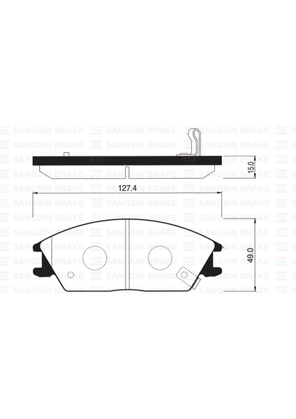 Sangsın SP1047 Ön Fren Balata Hyundaı Accent 1.3l 1.5l 1.6l Benzinli 1.5l Crdi Dizel 95-05 / Getz 1.1l 1.3l 1.4l Be Nzinli 1.5l Crdi Dizel 02-09 / Excel 90-95 / Scoupe 92-96 581011CA10-5810122A10-5810