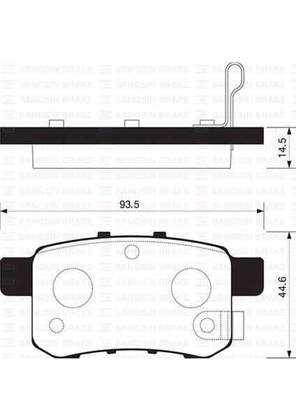 Sangsın SP2103 Arka Fren Balata Honda Accord 2.0l R20A3 Cu1 08-> 43022TL1G00-43022TL1G01-43022TA0A00