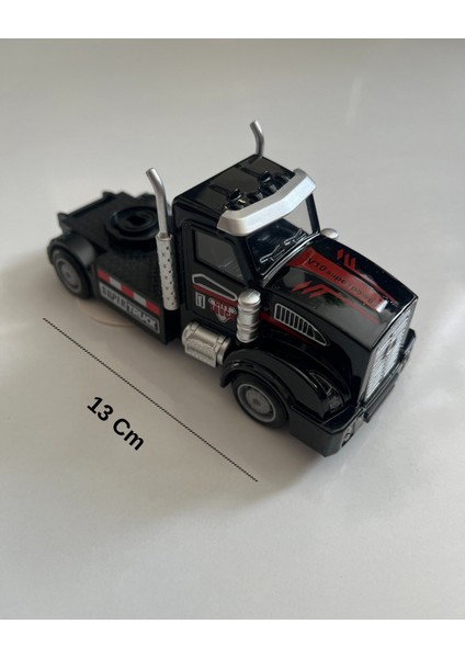 Metal Çek Bırak Tır Kafası Araba 13X5 cm Siyah fiyatları