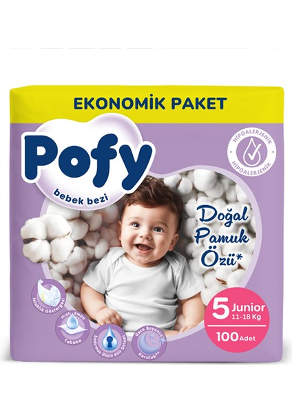 Junior 5 Numara Bebek Bezi 100 Ad