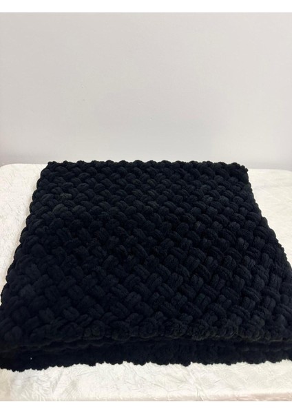 El Örgüsü Alize Puffy Siyah Hasır Desen Tv Battaniyesi fırsatları