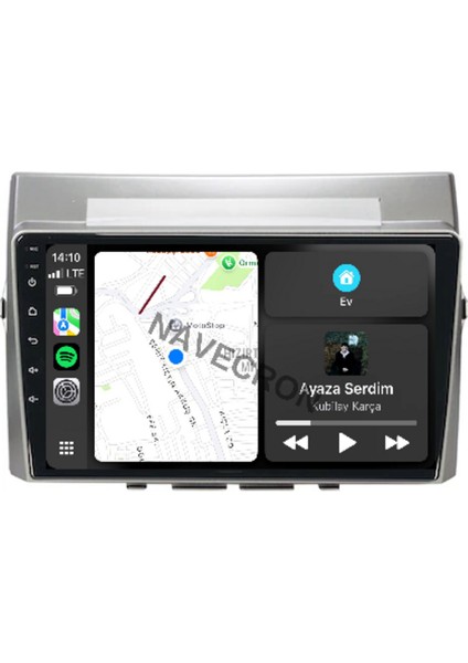 Toyota Verso 2006-08 9" Uyumlu Android Multimedia Gerçek 4/64 Kablosuz Carplay Geri Görüş Kameralı