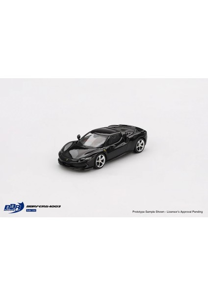 1/64 Bbr: Ferrari 296 Gtb Nero Daytona