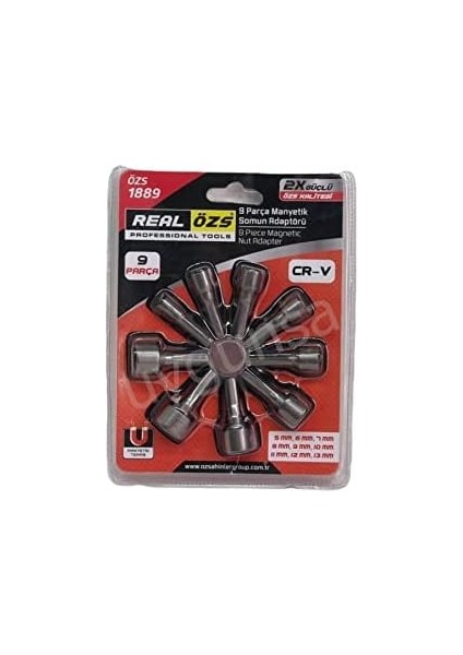 9 Parça Manyetik Civata Somun Tutucu Adaptörü Çatı Trapez Lokma fiyatları