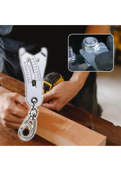 Hassas Iplik Boyutu Denetleyici Anahtarlık Taşınabilir Kaliper Gösterge Metrik/imparatorluk Altıgen Somun Vidası Sizemaur Araçları (Yurt Dışından) indirimleri