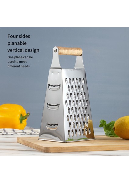 Çok Fonksiyonlu Paslanmaz Çelik Dört Taraflı Yiyecek Bitkisel Grater Peynir Kutusu Grater Peeling Grater (Yurt Dışından) fiyatları