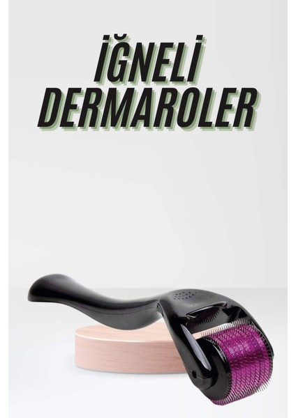 Saç Çıkarma Tarağı Dermaroller 540 Iğneli Roller 1 mm Iğne Cilt Yüz Yenileme Bakım Seti