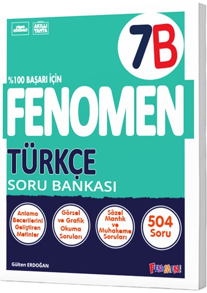 7. Sınıf Fenomen Türkçe B Soru Bankası Fenomen Yayınları fiyatları