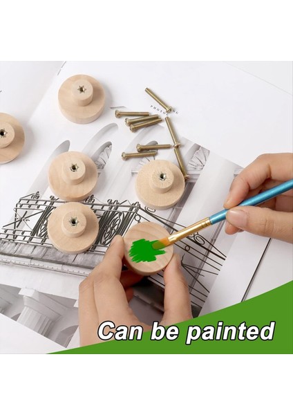 Yuvarlak Ahşap Çekmece Düğmeleri Ahşap Dolap Mobilya Çekmecesi Çekmeceler, Çekmeceli Gardırop Şifoniyer Için Uygun (24 Adet) (Yurt Dışından) indirimleri