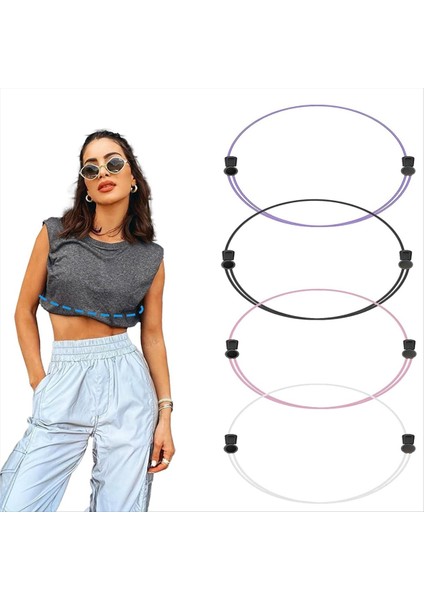 4pcs Tuzak Süveteri ve Gömlek Için Ayarlanabilir Mahsul Bandı, Üst Kısımlarınızın Stilini Değiştirmek Için Elastik Sıkma Bandı, M (Yurt Dışından) fiyatları