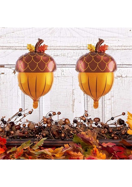 10PCS Acorn Balonlar Folyo Bebek Duş Doğum Güz Sonbahar Şükran Parti Dekorasyonları (Yurt Dışından) modelleri
