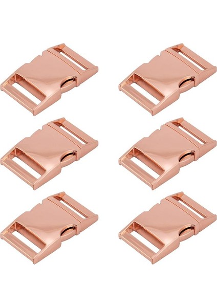 6pcs Paracord Bileklik Tokaları 6pcs Metal Hızlı Serbest Bırakma Tokası Kayış Tokası, 1 Inç Gül Altın (Yurt Dışından)