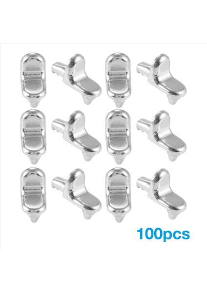100PCS Raf Destek Mandalları Dolap Dolap Laminat Pimleri Cam Nikel Kaplama Pimleri Sabitleme Braket Tutucu Mobilya Donanımı (Yurt Dışından) fiyatları