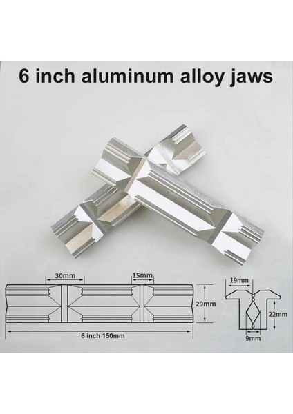 Vise Sert Çene Kelepçe Alüminyum Alaşım Çene Mengene Koruyucu Kapak Çene Manyetik Mengene 4 Inç (Yurt Dışından) fiyatları