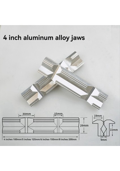 Vise Sert Çene Kelepçe Alüminyum Alaşım Çene Mengene Koruyucu Kapak Çene Manyetik Mengene 4 Inç (Yurt Dışından) indirimleri
