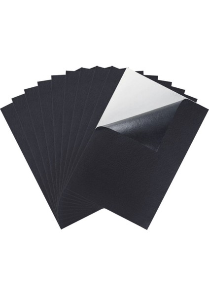 Siyah Yapıştırıcı Geri Keçe Çeteleleri Kumaş Yapışkan Arka Sayfalar Kendi Yapışkanlı Dayanıklı ve Suya Dayanıklı, 10 Pc (Yurt Dışından)