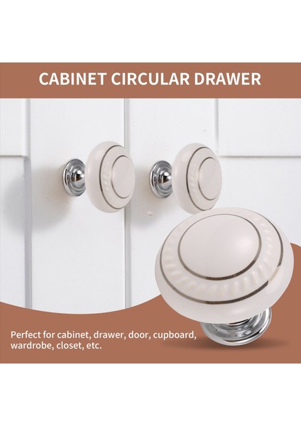 1 x Seramik Kapı/gardırop/dolap/dolap Düğme Saplı Çekmece Beyaz (Yurt Dışından) indirimleri