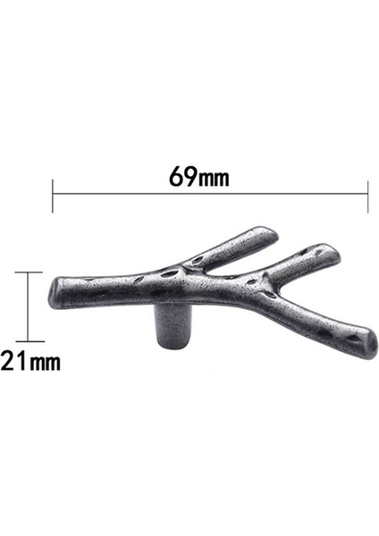 Ağaç Dalı Mobilya Tutamağı 69MM Mutfak Dolabı Kulpları Çekmece Düğmeleri Kapısı Çeker Donanım (Yurt Dışından) modelleri