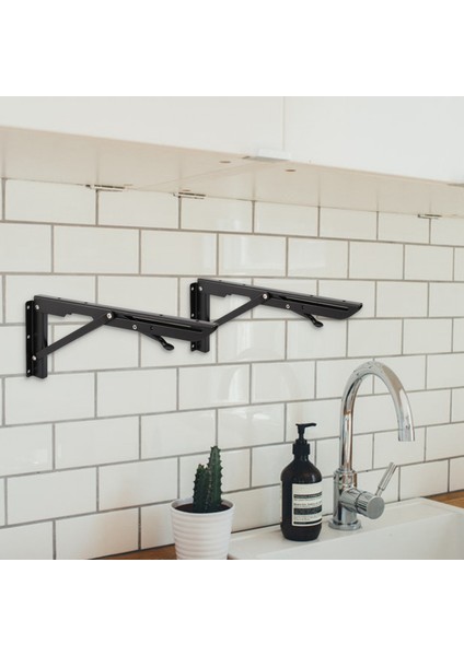 2pcs 12 Inç Katlanır Raf Braketleri Ağır Hizmet Tipi Metal Rafları Destek Braketi Duvarı Monte Yüzer Raf Braketi (Yurt Dışından) fiyatları