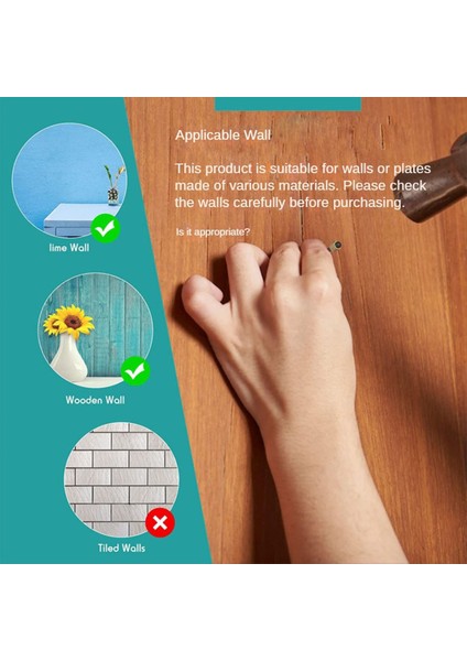 90PCS Resim Asma Çiviler 3 Boyutlar Duvar Dekorasyonu Için Asma Çiviler Asma Çember Seti Askılar Alçıpan Çivi Için (Yurt Dışından)