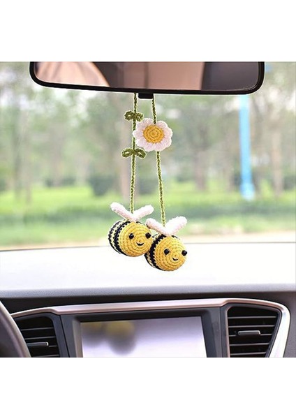 Dokuma Arı Araba Süslemesi Bee El-Trail Süsleme Dikizim Ayna Araç Aksesuar Dekorasyonu Arı Severler Için (Yurt Dışından) fiyatları