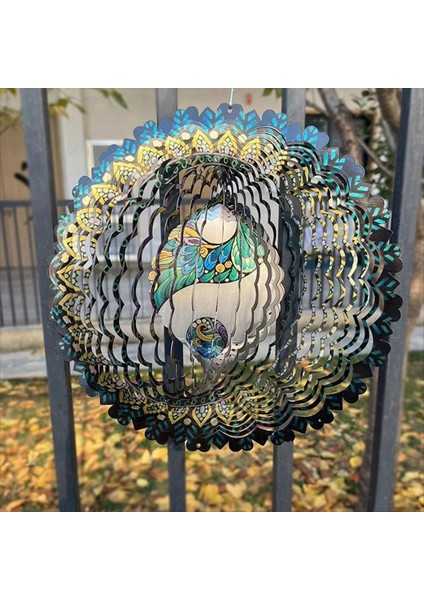 3D Rüzgar Spinner Spiral Için Bahçe Dekoru Dönen Asılı Rüzgar Çanları Ev Dış Mekan Dekorasyonu (Büyük Ultimate) (Yurt Dışından) modelleri