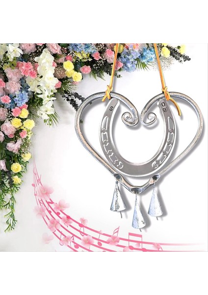 Şanslı Aşk Rüzgar Çarşısı Çelik Tırnaklar, At Nalı Retro Rüzgar Zil, Kalp Şeklinde Rüzgar Bahçe, Veranda (Yurt Dışından) fiyatları