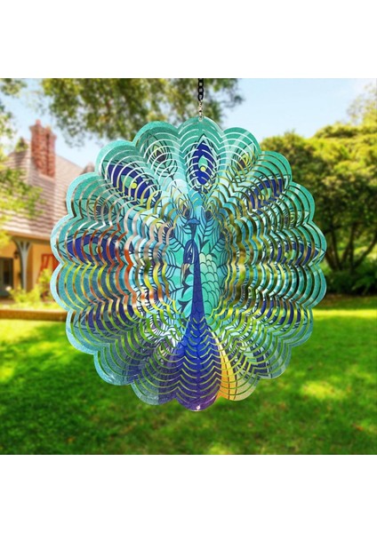 Tavus Kuşu Metal Rüzgar Spinners - Kadınlar Için Hediyeler Anne Büyükanne Karısı, Açık Hava ve Iç Mekan Süslemeleri Için Rüzgar Spinner Asma (Yurt Dışından) modelleri