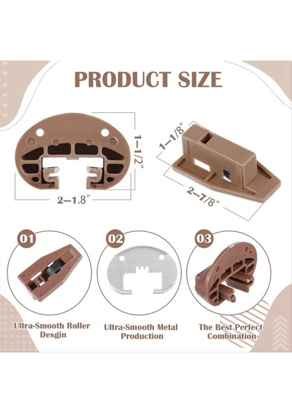 10 Set Çekmece Yedek Parça Çekmece Slaytlar Ray Değiştirme Kiti Geliştirilmiş Ticari Stil Çekmece Tıpa (Yurt Dışından) modelleri