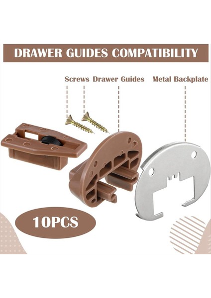 10 Set Çekmece Yedek Parça Çekmece Slaytlar Ray Değiştirme Kiti Geliştirilmiş Ticari Stil Çekmece Tıpa (Yurt Dışından) indirimleri