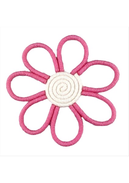 Boho Dekor Daisy Çiçek Dokuma Makramı Duvar Asma Halat El Yapımı Dokuma Duvar Süsleme Kız Odası Çiçek Asma Kolye B (Yurt Dışından) indirimleri