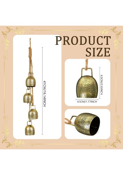 2sets Noel Çanları Metal Rustik Asma Çanlar Ile Vintage Noel Dekorasyonları Noel Için Kapalı Ev (Yurt Dışından) fiyatları