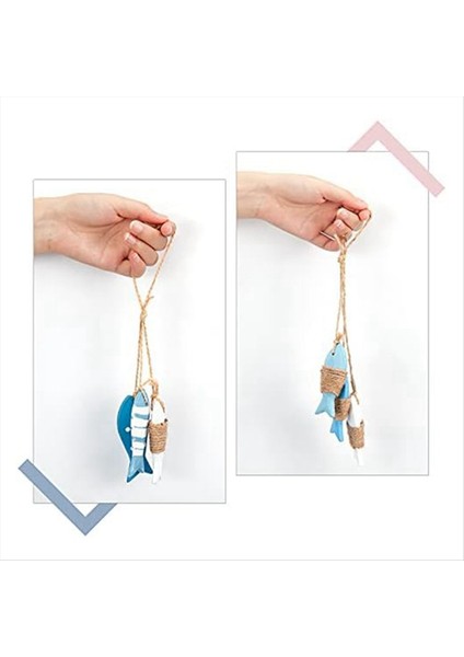 Deniz Duvar Asma Süsleme Ahşap Balık Dekor Mediterrany Tarzı Ahşap Kolye Süslemeleri Duvar Kapısı Asılı Dekor (Yurt Dışından) modelleri