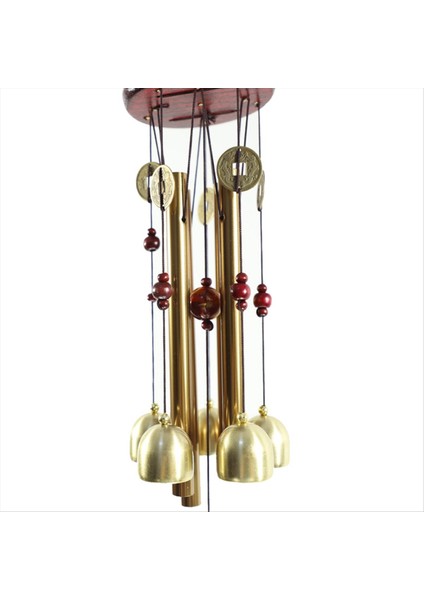 Büyük Metal Çok Tüplü Ahşap Rüzgar Zil Kapısı Dekorasyon Alaşım Çan Dekorasyon (Yurt Dışından) fiyatları