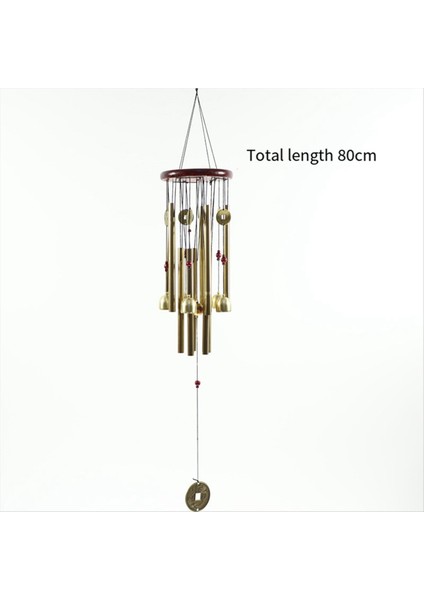 Büyük Metal Çok Tüplü Ahşap Rüzgar Zil Kapısı Dekorasyon Alaşım Çan Dekorasyon (Yurt Dışından) fırsatları