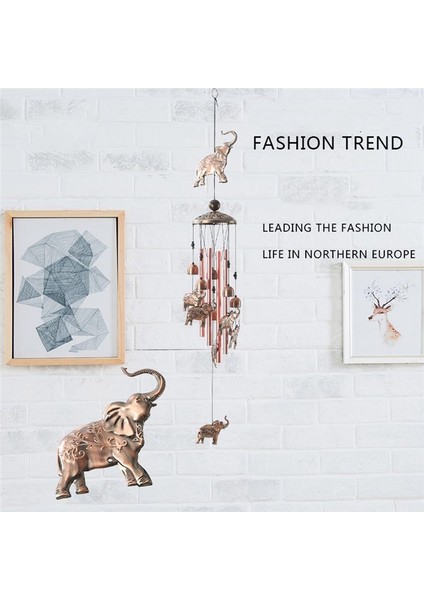 Fil Çanları Fil Rüzgarları Dekorasyon Bahçesi Dekor, 4 Alüminyum Tüp Rüzgar Schime ile S Kanca Anıt Rüzgar (Yurt Dışından) indirimleri