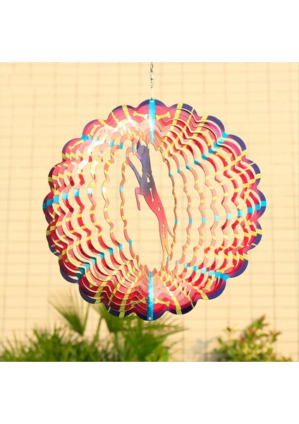 Açık Rüzgar Spinner Paslanmaz Çelik 3D Dönen Windchimes Bahçesi Dış Mekan Dekorasyon Rüzgar Spinners (Yurt Dışından) indirimleri
