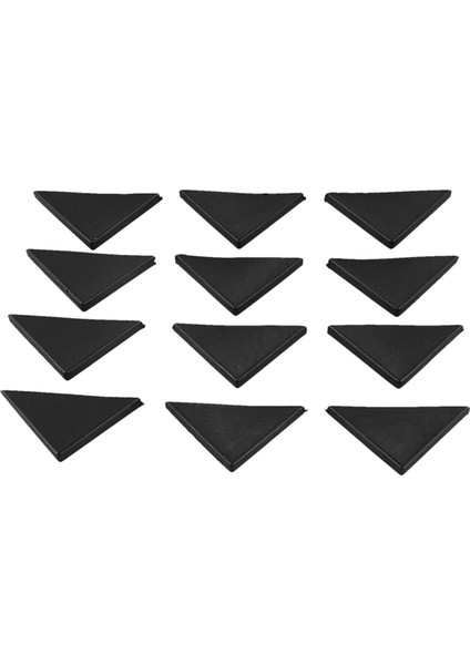 12 Pc Şekli Üçlü Kısaltılmış Cam Masa Köşe Koruyucu Yastık 10MM x 75MM (Yurt Dışından)