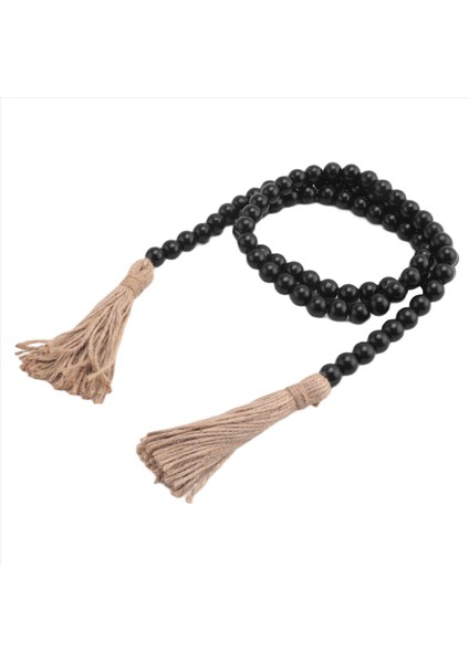 Ahşap Boncuk Çelenk Çiftlik Evi Dekor Ahşap Boncuklar Püskül Boho Duvar Rustik Ev Sehpa Dekoru Boncuklar (Yurt Dışından) fiyatları