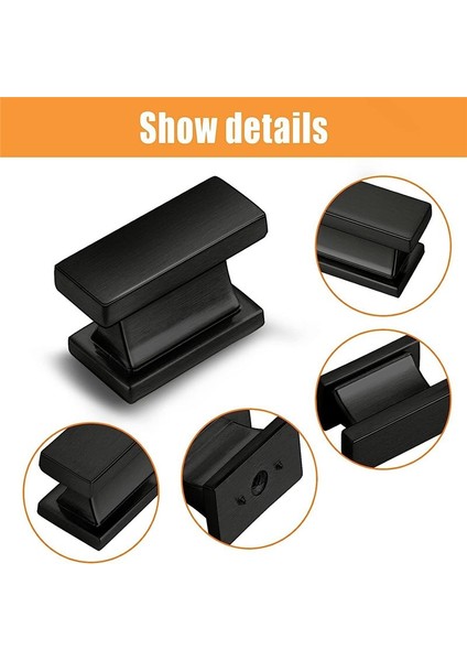 10 Paket Kare Siyah Dolap Çekmecesi Dresser Dolap Dolap Kulpları Dolap Için Banyo Mutfak Dolabı Donanımı (Yurt Dışından) modelleri