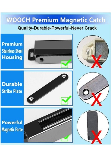 4 Pack Manyetik Kapı Yakalama Yüksek Manyetik Paslanmaz Çelik Ağır Dereceli Mutfak Kapısı Çekme Kabul Siyah (Yurt Dışından) fırsatları