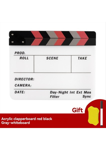 Clapperboard Akrilik Film Action Clap-Stick Director Film Clapboard, Film, Tv ve Video Productions White Için Ideal (Yurt Dışından) indirimleri