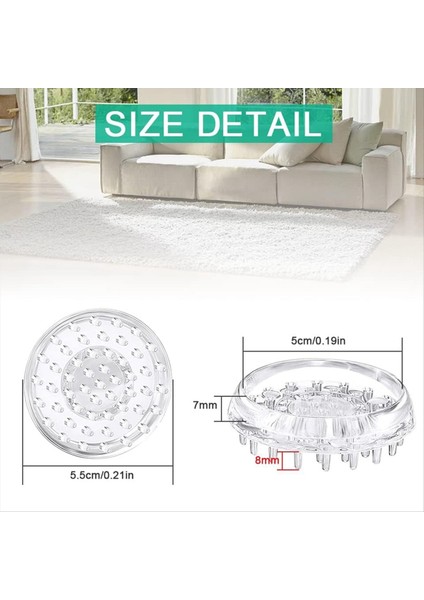 Halı Koruyucular 8pcs Çivili Tekerlek Bardaklar Zemin Tasarrufu Pedleri Açık Çivili Zemin Hint Bardağı Çivili Mobilya Fincanı (Yurt Dışından) fiyatları