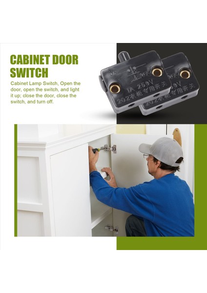 4 Adet Dolap Kapı Anahtarı Dolap Lamba Anahtarı Çekmeceleri 12V 24V 110V Siyah&#39;a Uygulanabilir Yakın Kapıda Açılış (Yurt Dışından) fırsatları