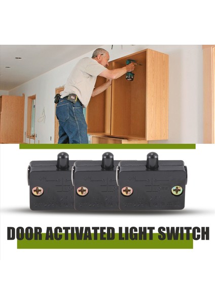 4 Adet Dolap Kapı Anahtarı Dolap Lamba Anahtarı Çekmeceleri 12V 24V 110V Siyah&#39;a Uygulanabilir Yakın Kapıda Açılış (Yurt Dışından) indirimleri